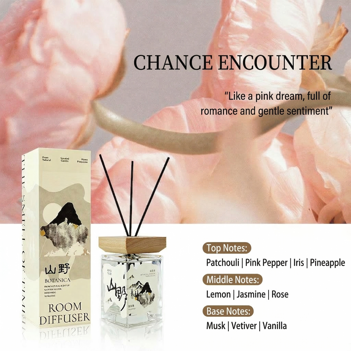500ml Reed Diffuser Natural Home Fragrance, Mountain Forest Aroma Diffuser, Long Lasting Room Scent, Aromatherapy Gift