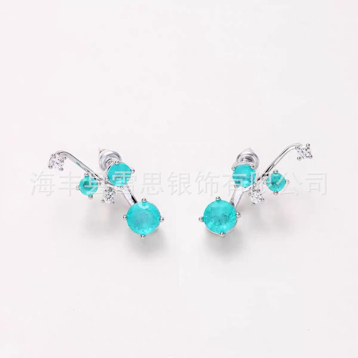 Floating Nebula Zircon Studs - Minimalist Refinement