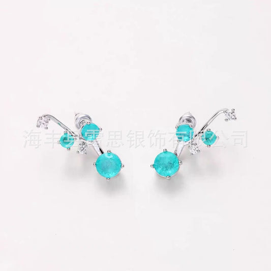 Floating Nebula Zircon Studs - Minimalist Refinement