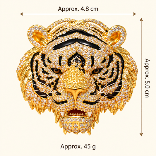 Size diagram for YC055-1 brooch with product image and measurement arrows