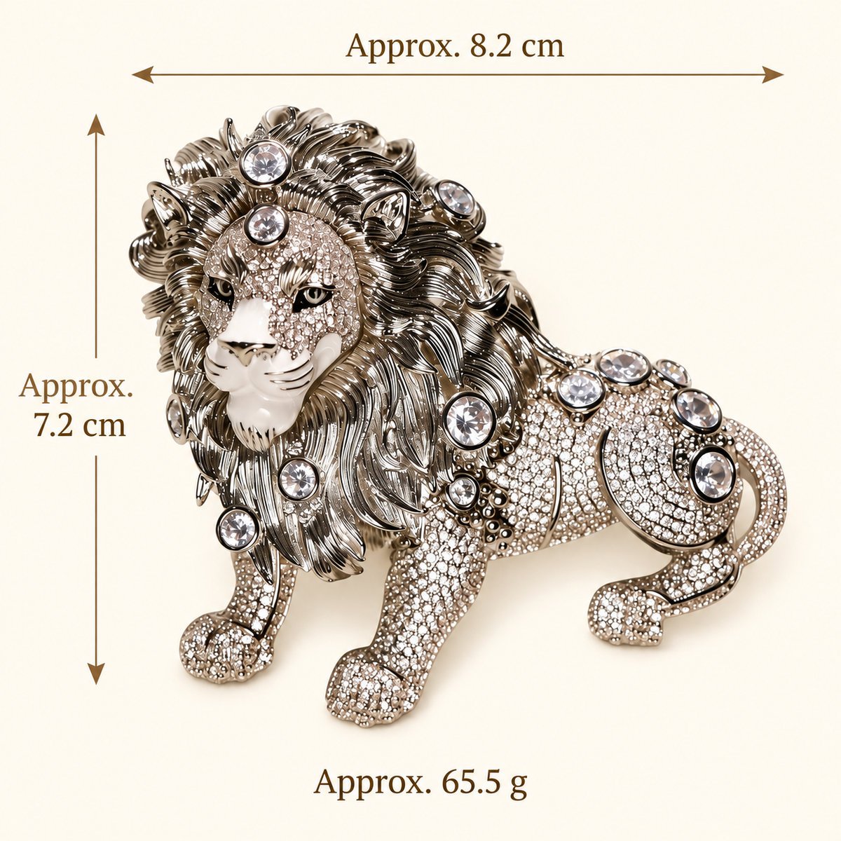 Size diagram for YC070-2 brooch with product image and measurement arrows